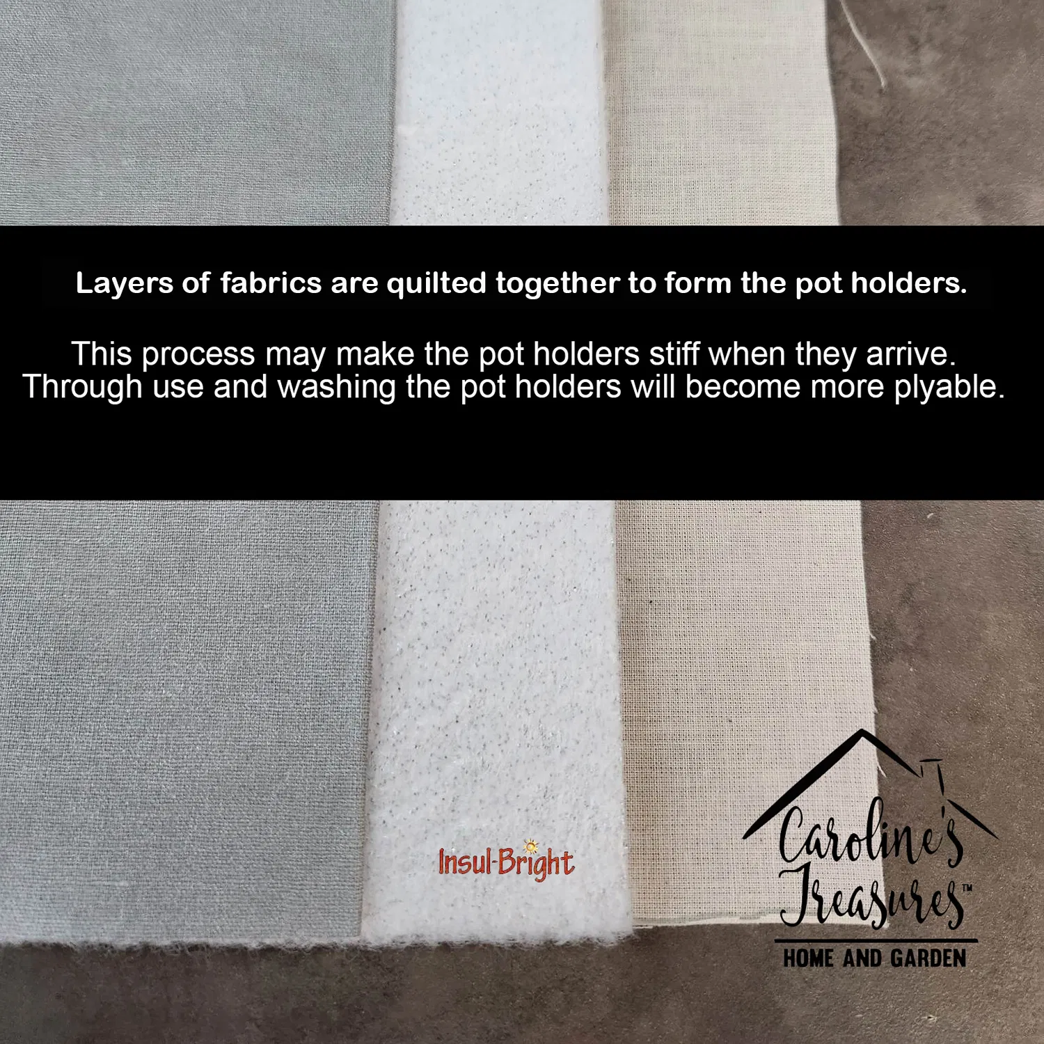 Old English Sheepdog Christmas Pair of Pot Holders Kitchen Heat Resistant Pot Holders Sets Oven Hot Pads for Cooking Baking BBQ, 7 1/2 x 7 1/2 photo 6