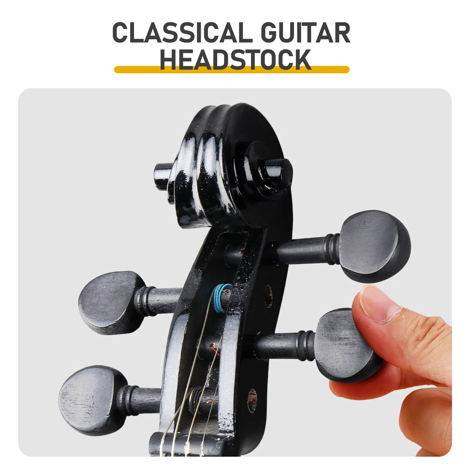 New 4/4 Acoustic Violin Case Bow Rosin Black photo 8