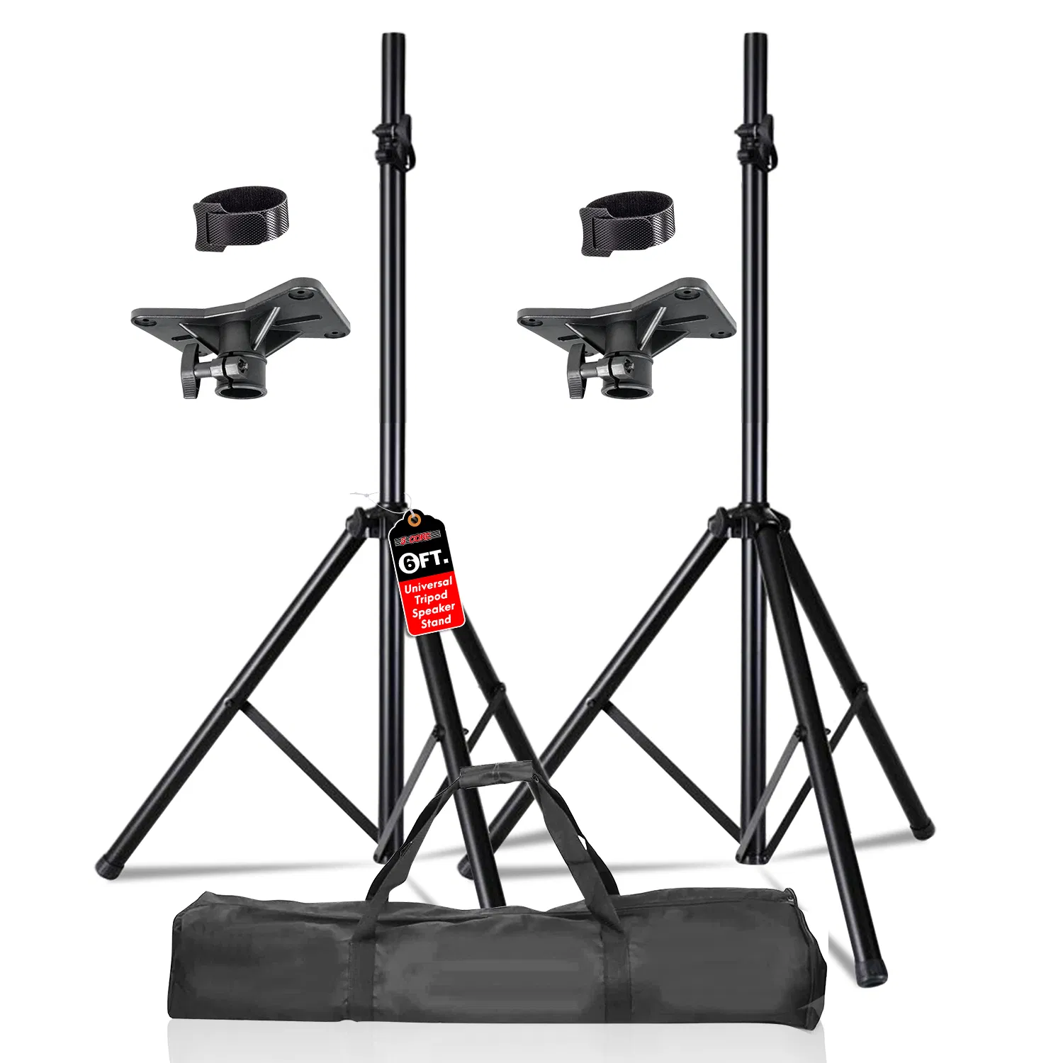 5 Core Speaker Stand Tripod Floor Heavy Duty Adjustable Up to 72 Inch DJ Studio Monitor Stands Pole Mount photo 1