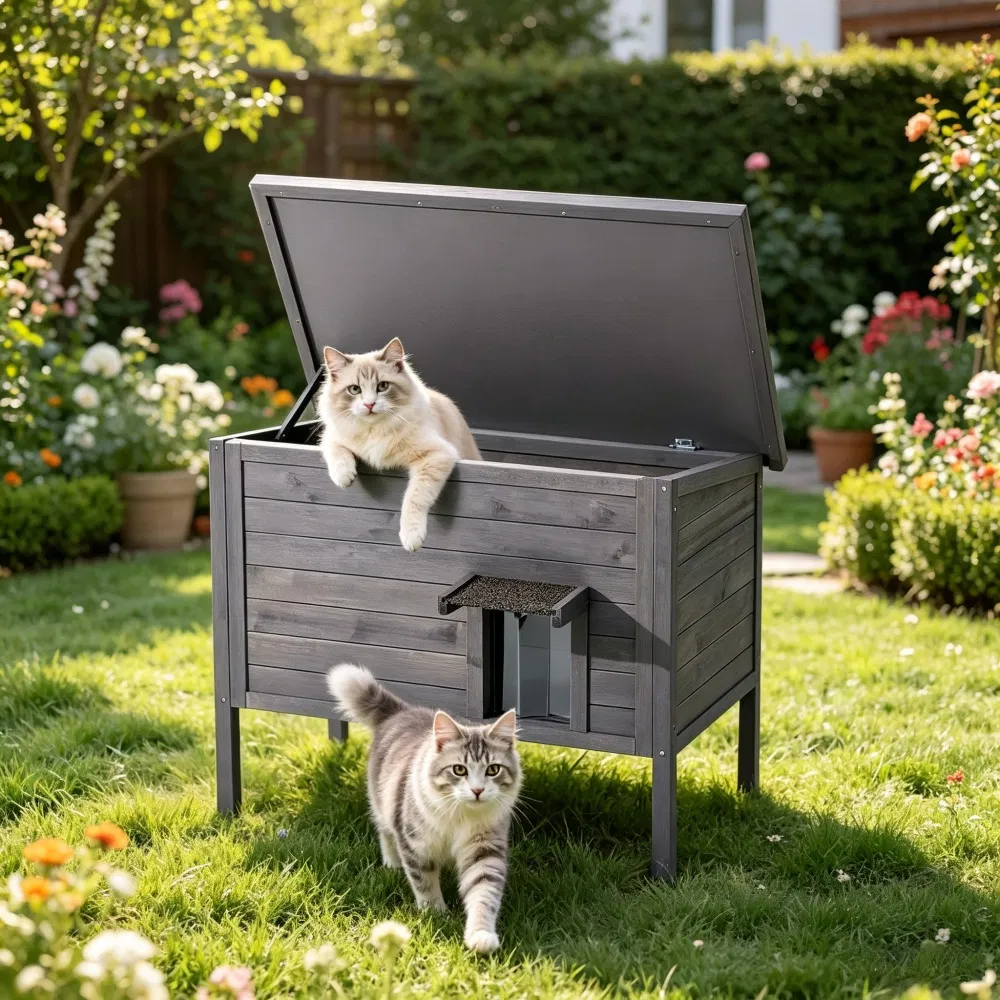 Insulated Cat House for Outdoor photo 2