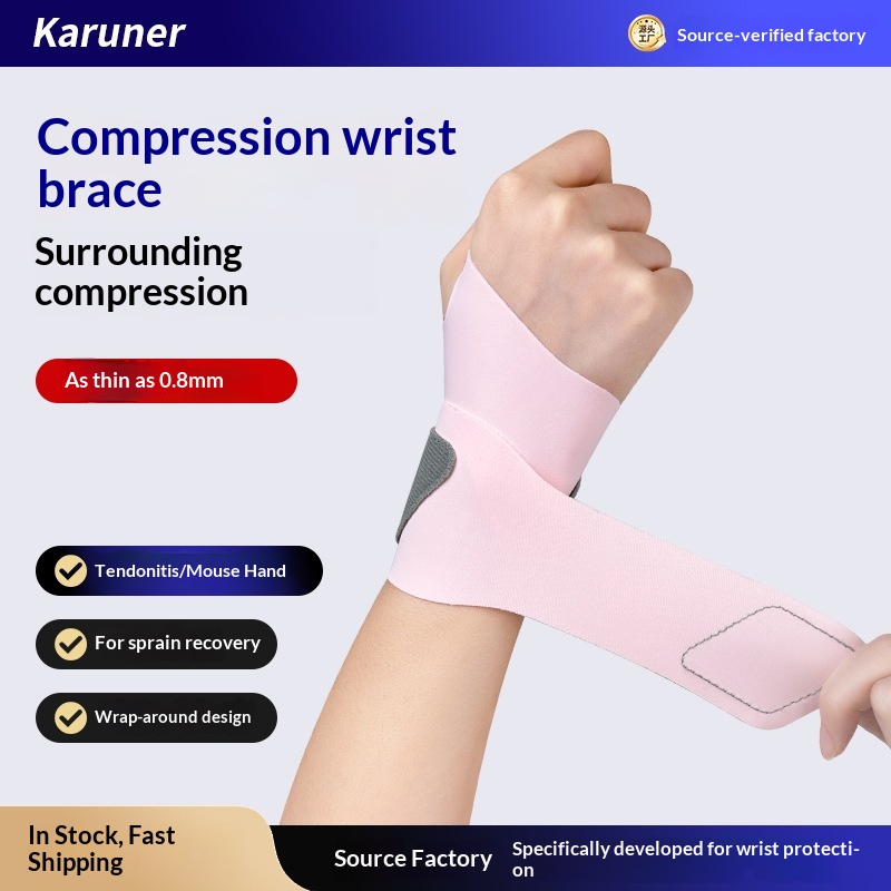 Japanese Sports Wrist Guard Thin Anti-sprain Tendon Sheath Wrist Joint Strain Fixed Band Badminton Fitness Wristband photo 1