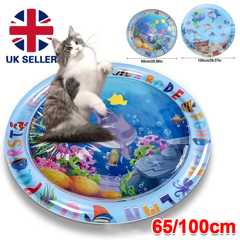 Cat Dog Water Play Mat Cat Dog Cooling Mats Thickened Cats Dogs Water Bed Toy photo 1