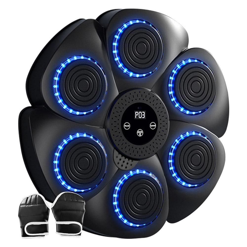Unisex Smart Bluetooth Music Boxing Machine  Wall Mount Punch Trainer With Shockabsorb Foam RGB Targets  Built-In Speaker Digital Counter Adjustable Speed Easy Installation Magic Tape photo 2