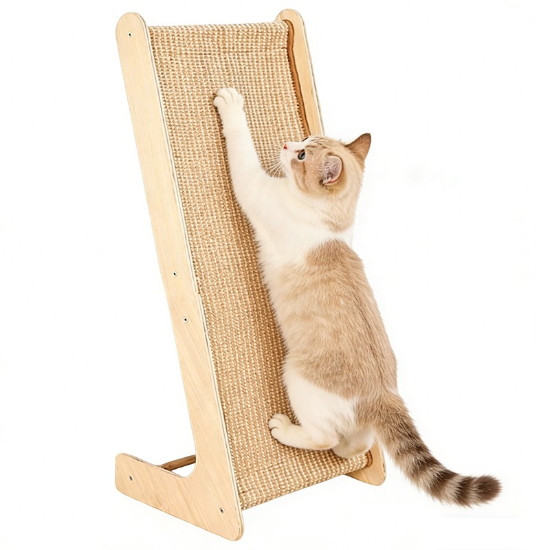 Dual-Use Sisal Cat Scratcher Large Cat Scratcher L Shape Scratch Pad For Cats Q photo 7