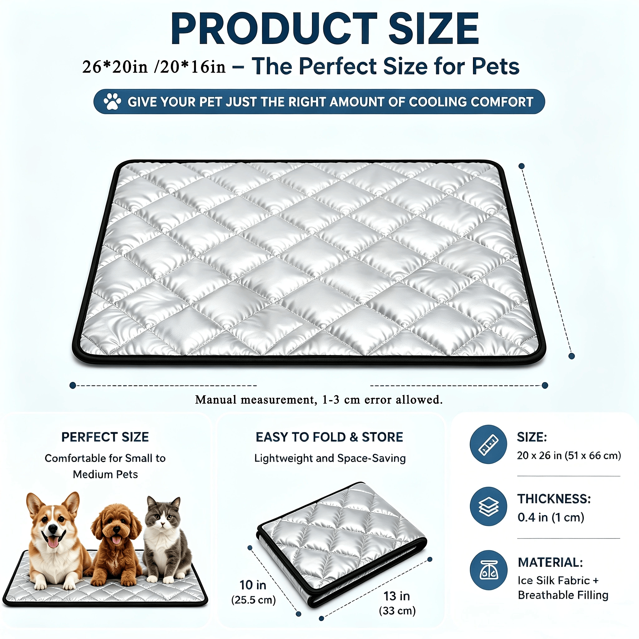 A Must-Have When Going Out.Multi-use Pet Pad, Waterproof, Machine Washable & Dirt Repellent For Dogs & Cats, Works For Various Scenarios photo 2