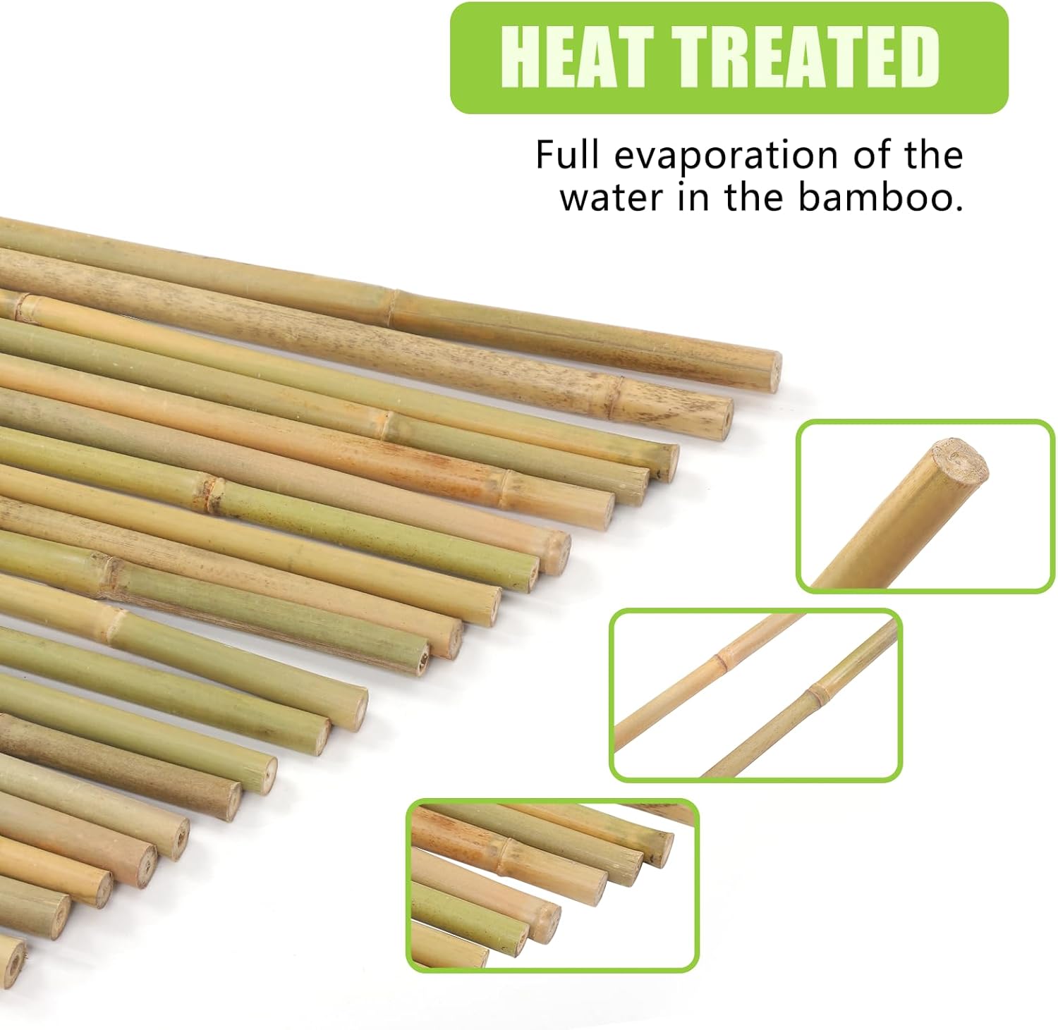 3FT,Diameter 8mm - 10mm Natural Bamboo Plant Stake, Sturdy Bamboo Poles, Durable Plant Bamboo Stake, Garden Climbing Plant Bracket 25pcs. Self-pickup Only photo 5