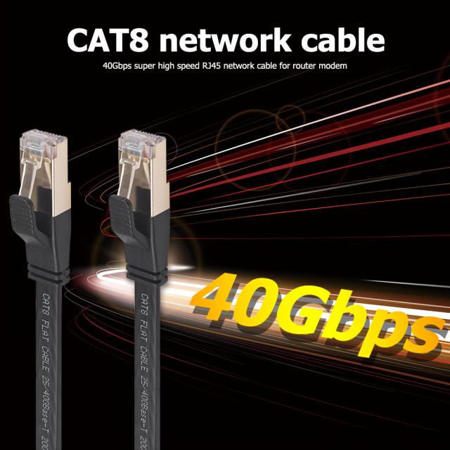 40Gbps Cat8 Ethernet Cable SFTP LAN Patch Cord With Gold Pla photo 1