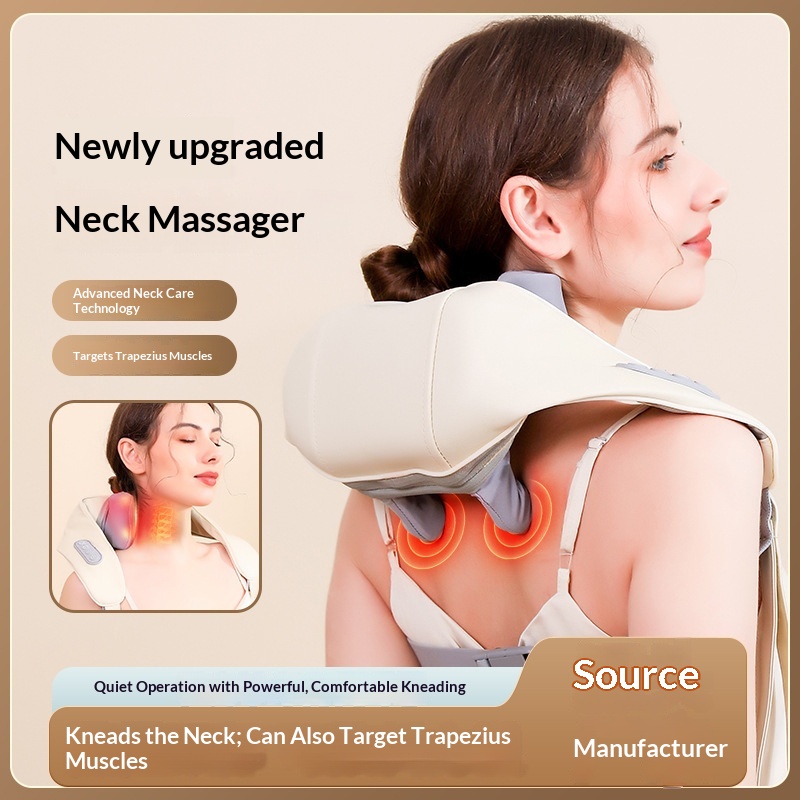 New Oblique Square Machine Massage Machine Shoulder And Neck Massage Machine Cervical Hot Compress Home Cervical Massage Massage Machine In Stock Wholesale photo 2