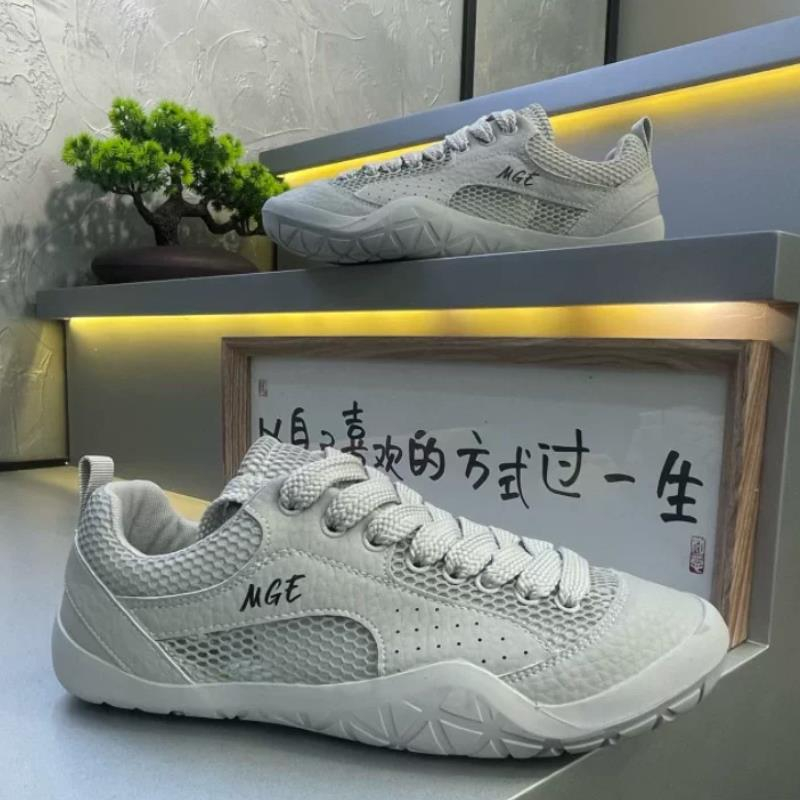 Designer Style 2026 Summer & Autumn Big Eye Mesh Workwear Outdoor Breathable Cortez Shoes, Korean Runway Fashion Sneakers For Men photo 3