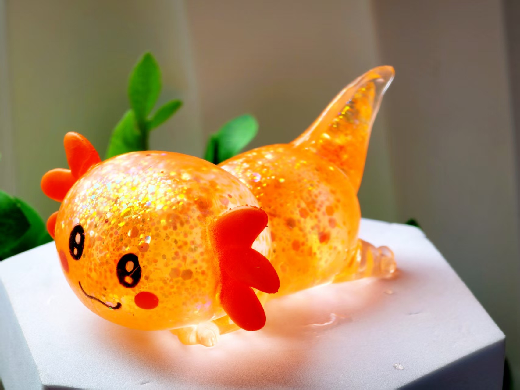 Axolotl Squishy Toy, Cute Slow Rising Fidget Toy For Stress Relief, Soft Squeeze Sensory Toy For Kids And Adults, Handheld Stress Ball For Anxiety And Focus photo 3