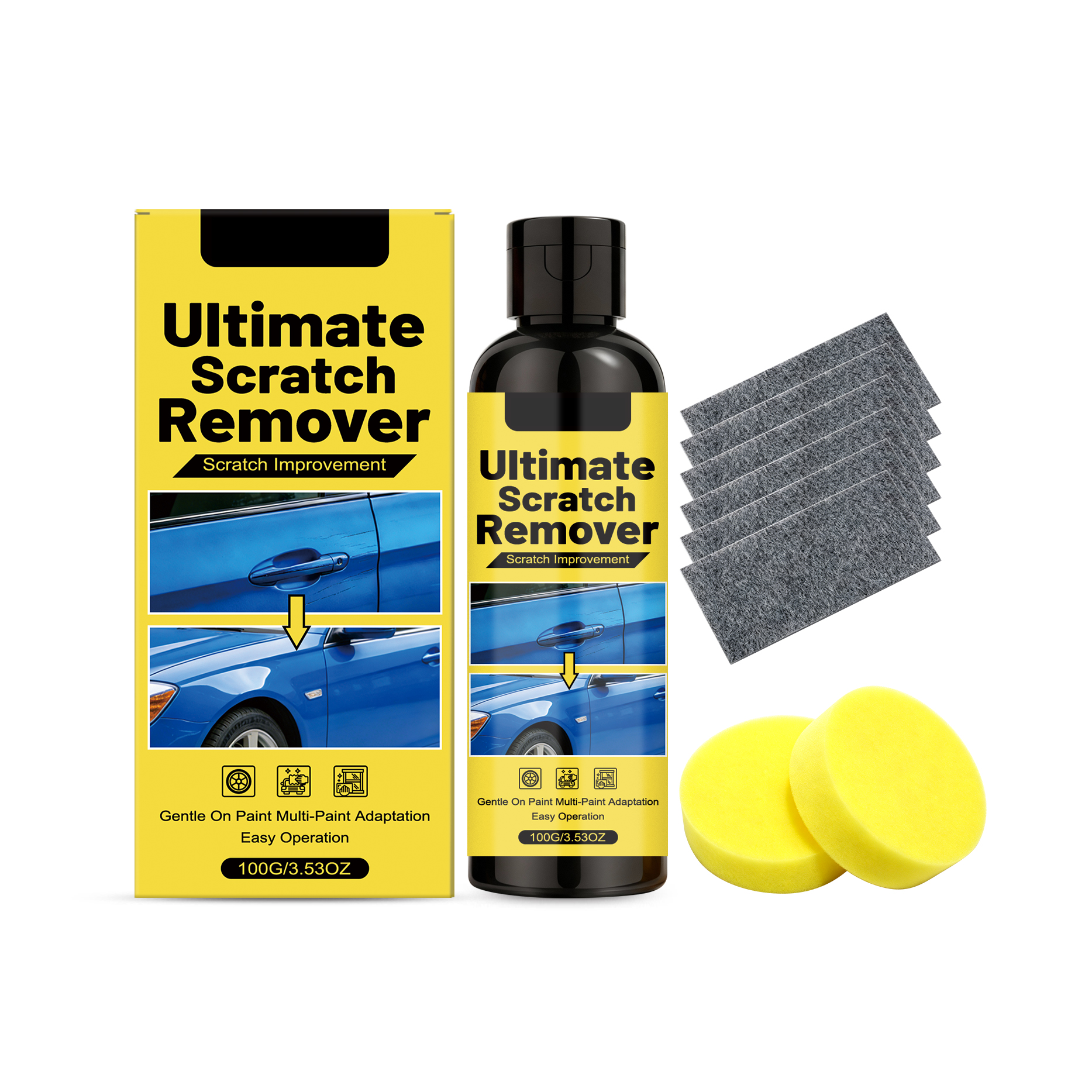 Car Scratch Repair Kit, Paint Swirl Scuff Touch Up Polishing Set For Auto Detailing photo 6