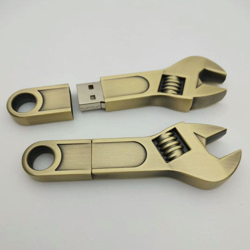 Metal Wrench U Disk Enterprise Business Conference Gift Double-headed Plum Blossom Activity photo 1