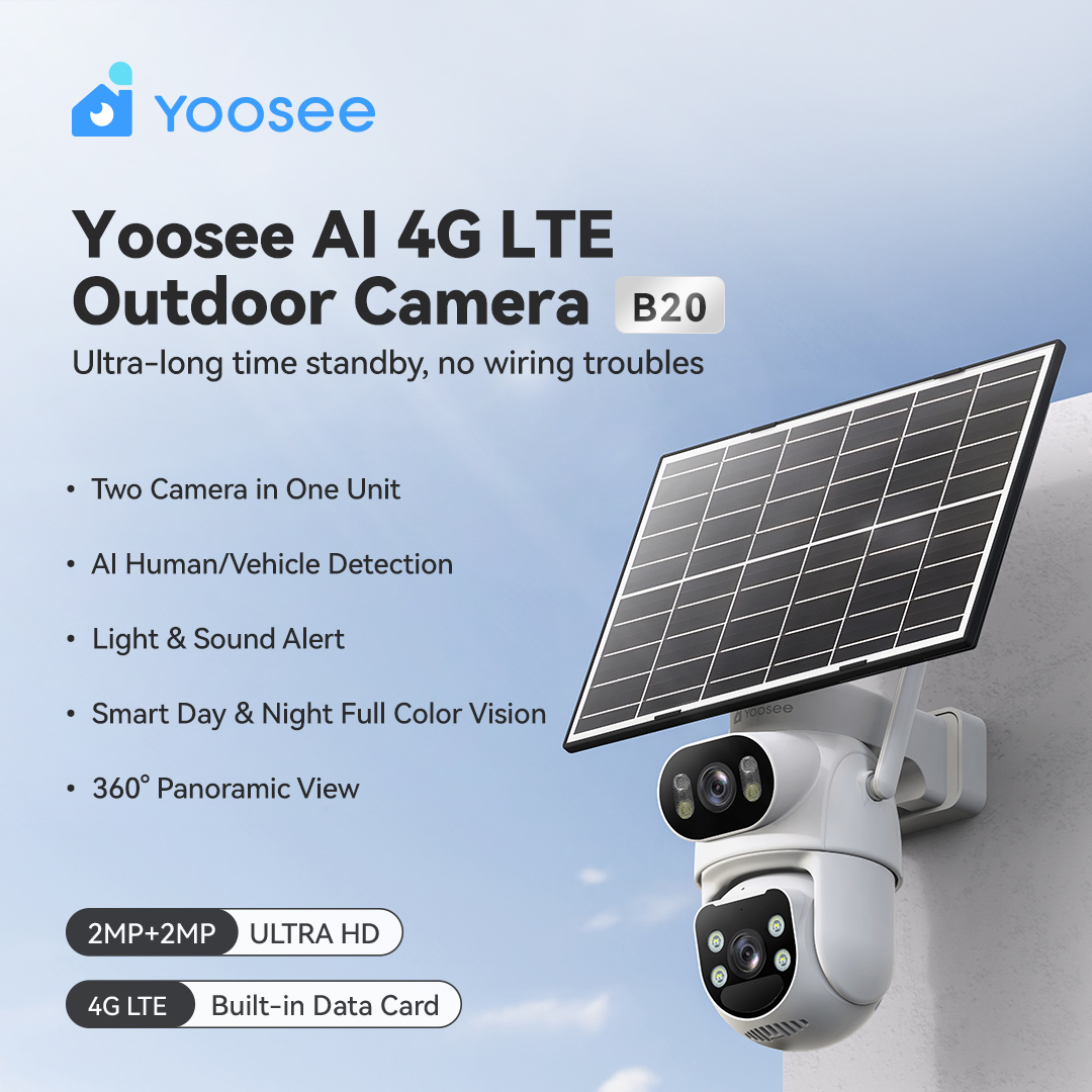 Smart 4G LTE Battery Outdoor PTZ Camera With Solar Panel 2.5K--GW-B20-EU-LA photo 1