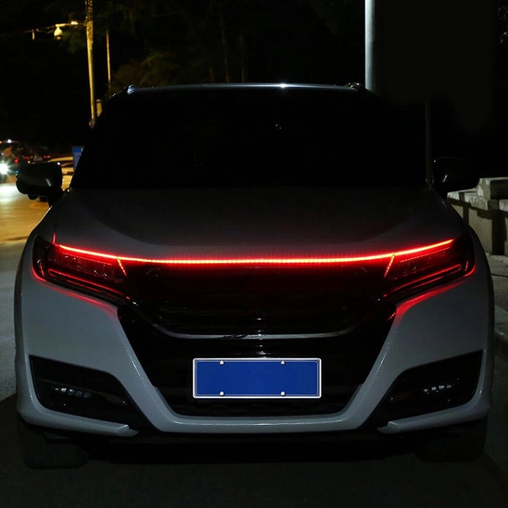 180cm 12V Car Waterproof Front Hood LED Daytime Running Decorative Flexible Light Strip For Car, Truck, SUV photo 3