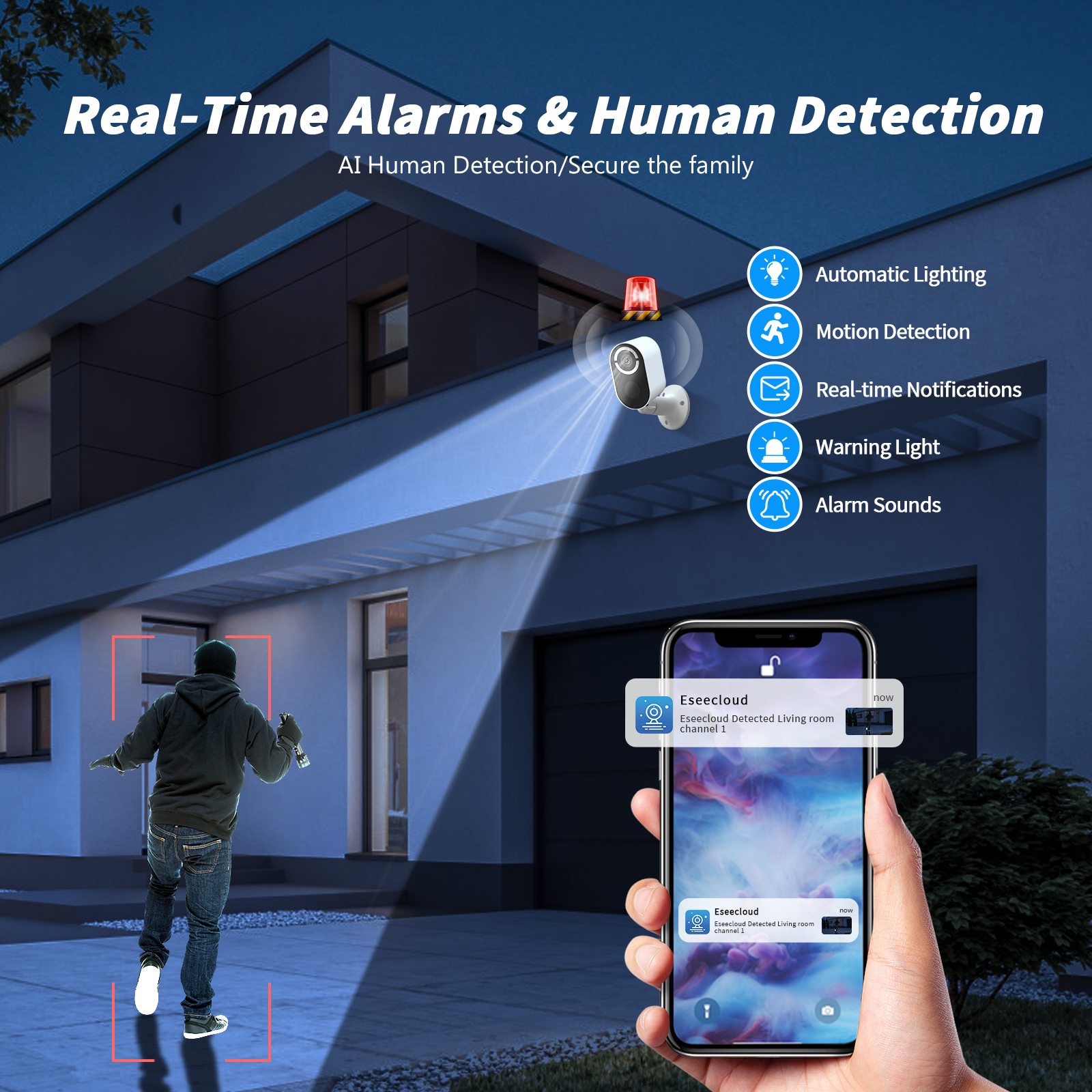 Solar Battery Security Camera Wireless Wifi CCTV Solar Powered Camera Surveill Camera Outdoor photo 3