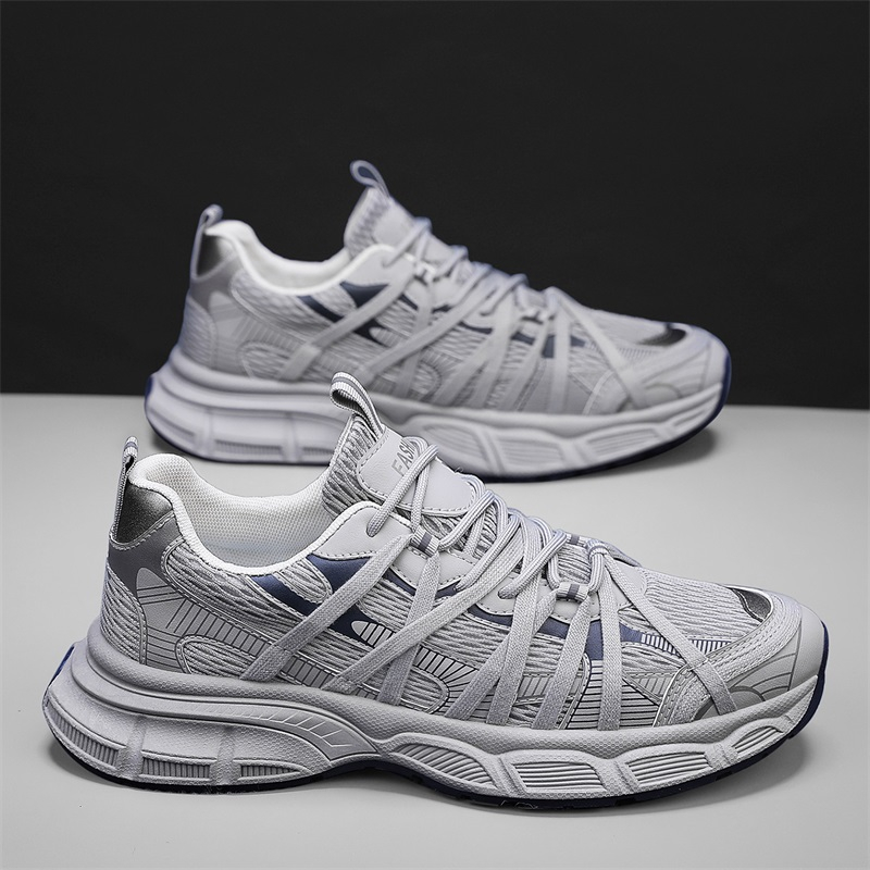 2026 New Fashion Breathable Versatile Casual Shoes For Men, Chunky Sole Mesh Sneakers, Casual Footwear For Teens photo 4