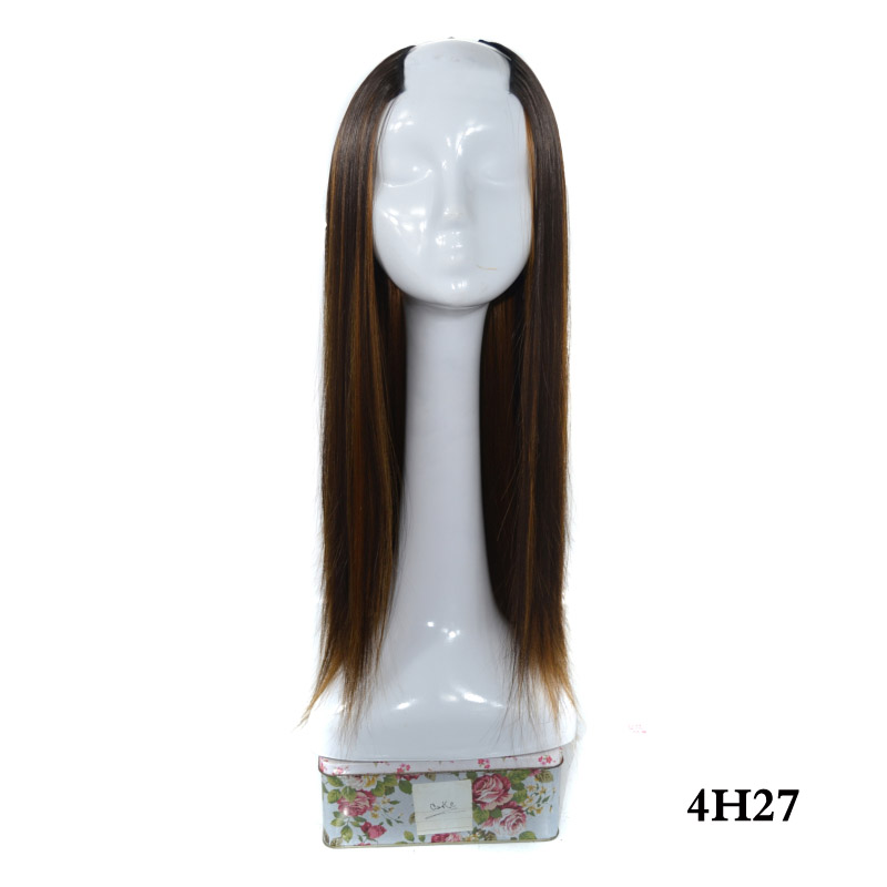 Women's Long Straight Hair U-shaped Half Headgear photo 4