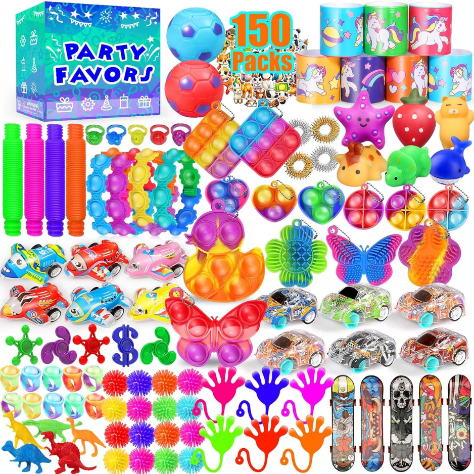 Party Favors For Kids , 150 Pack Fidget Toys Bulk, Treasure Box Toys For Classroom, Stocking Stuffers Goodie Bags, Classroom Prizes, Birthday Holiday For Boys Girls photo 1