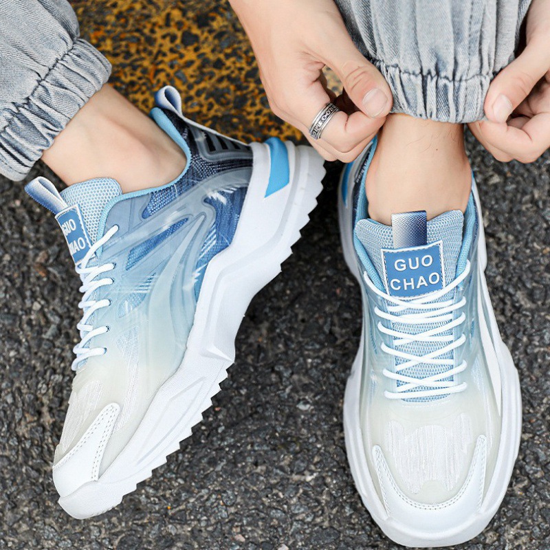 Lace-up Dad Shoes Fashion Thick-soled Sports Shoes Casual Breathable Sneakers For Men photo 4