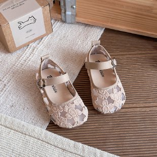 2026 Spring Summer New Girls Mesh Sandals, Kids Breathable Princess Shoes, Casual Loafers Leather Flat Shoes For Little Girls photo 3