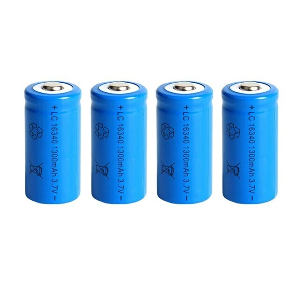 1300 MAh 16340 CR123A Rechargeable Lithium-ion Battereis 3.7 V Li-ion Battery USB Battery Charger photo 3