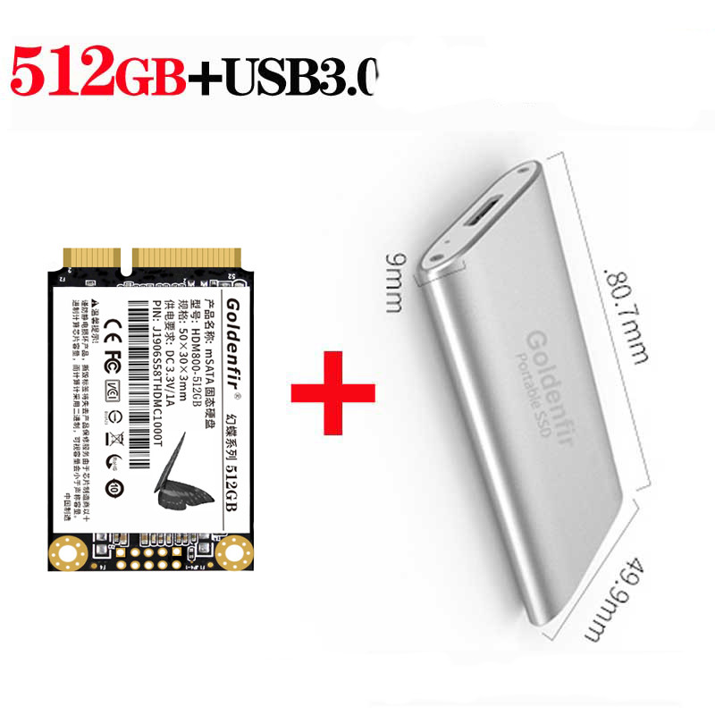 Solid State Drive Brand New 512GB Desktop Notebook Computer Universal Mini SATA Genuine SSD photo 4