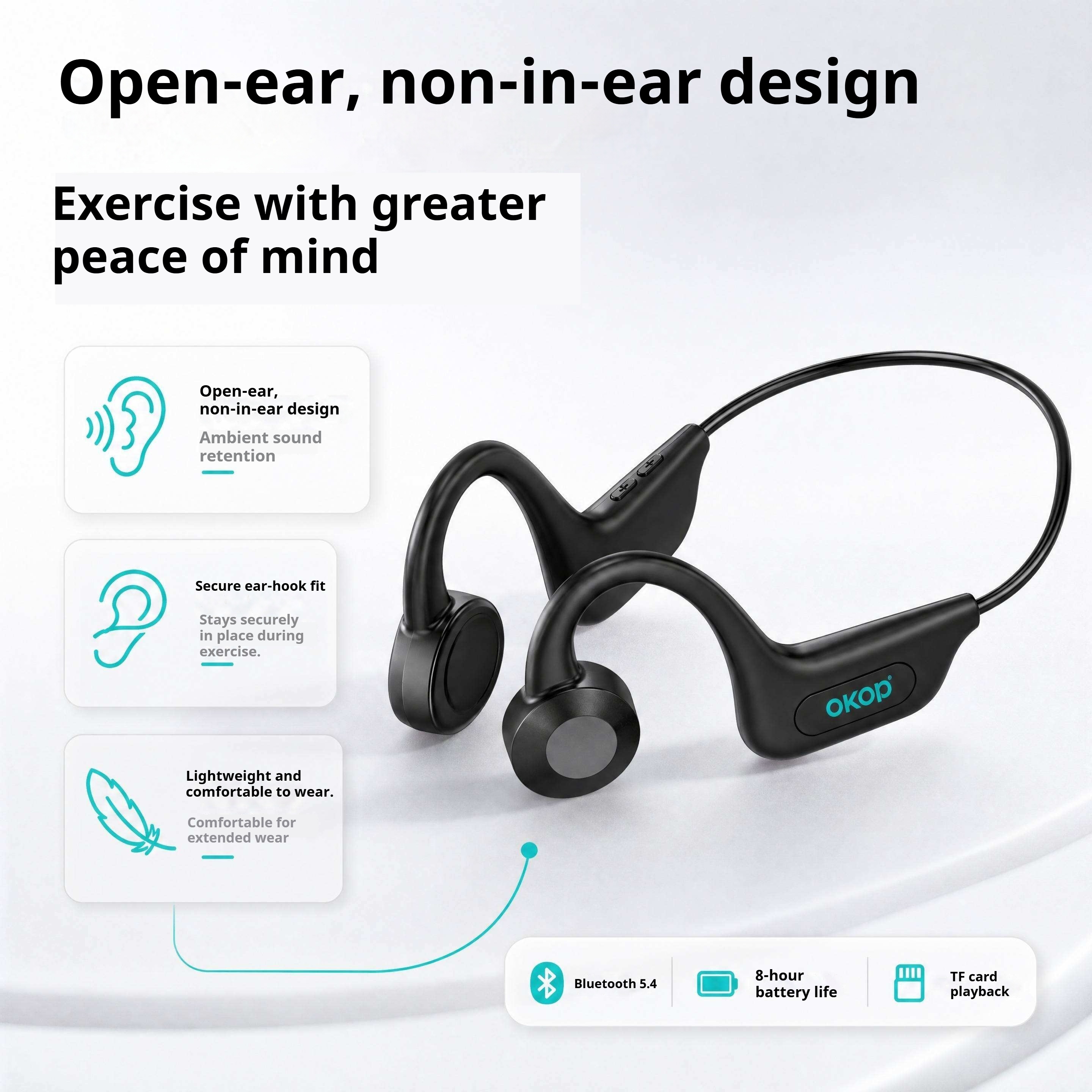 KP-21Ppro Best-selling Wireless Bluetooth Ear-hook Sports Headphones Waterproof Long Battery Life Factory Direct Stock photo 6