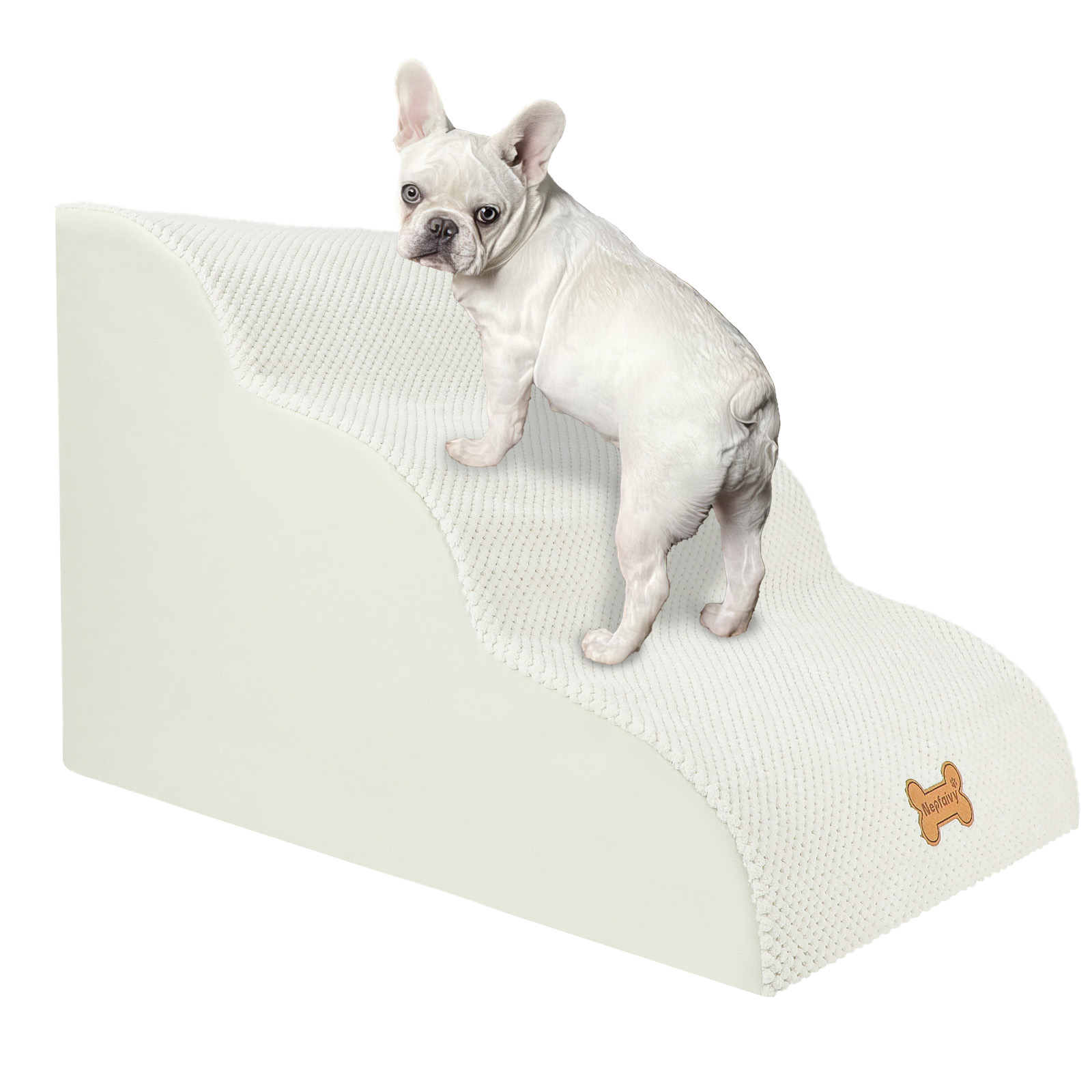 Nepfaivy Dog Steps Stairs For Bed - Non-Slip Pet Stairs For Small Dogs And Cats, Dog Ramp For Sofa With High Density Foam And Removable Cover photo 7