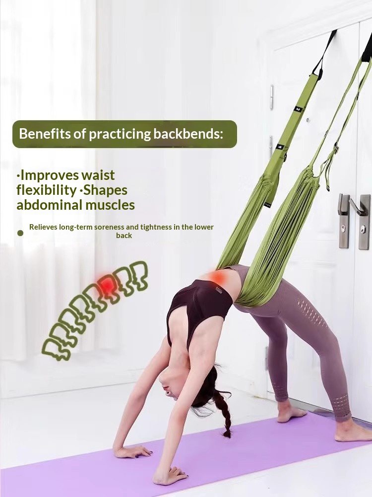 Aerial Yoga Sling Home Yoga Rope Splits Handstand Waist Training Equipment Door Hanging Stretching Strap Elastic Rope photo 5