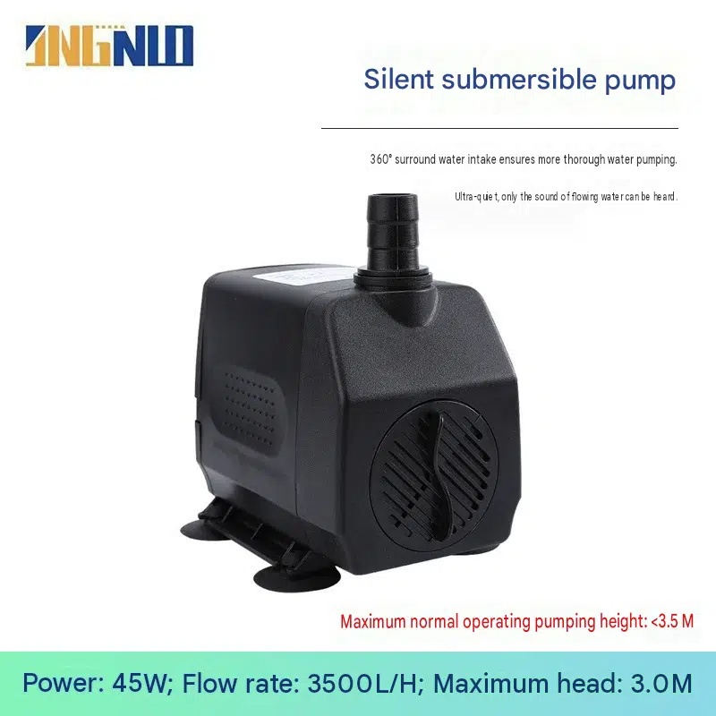 Cross-Border European Standard 220V Fish Tank Water Circulation Pump Large Flow Multi-Functional Fountain Submersible Pump Solar Small Pump photo 1