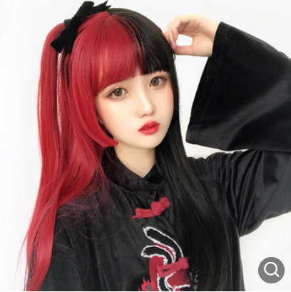 Anime Cosplay Wig Female Long Straight Hair photo 3