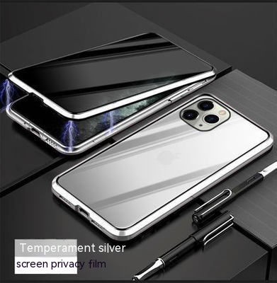 Applicable Magnetic Phone Case Metal Peep-proof Protective Cover photo 3