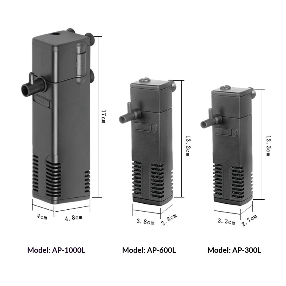 Xiten Aquarium Filter Submersible Built-In Filter Fish Tank Waterfall Rain Filter Pump Small 3W Plastic photo 4