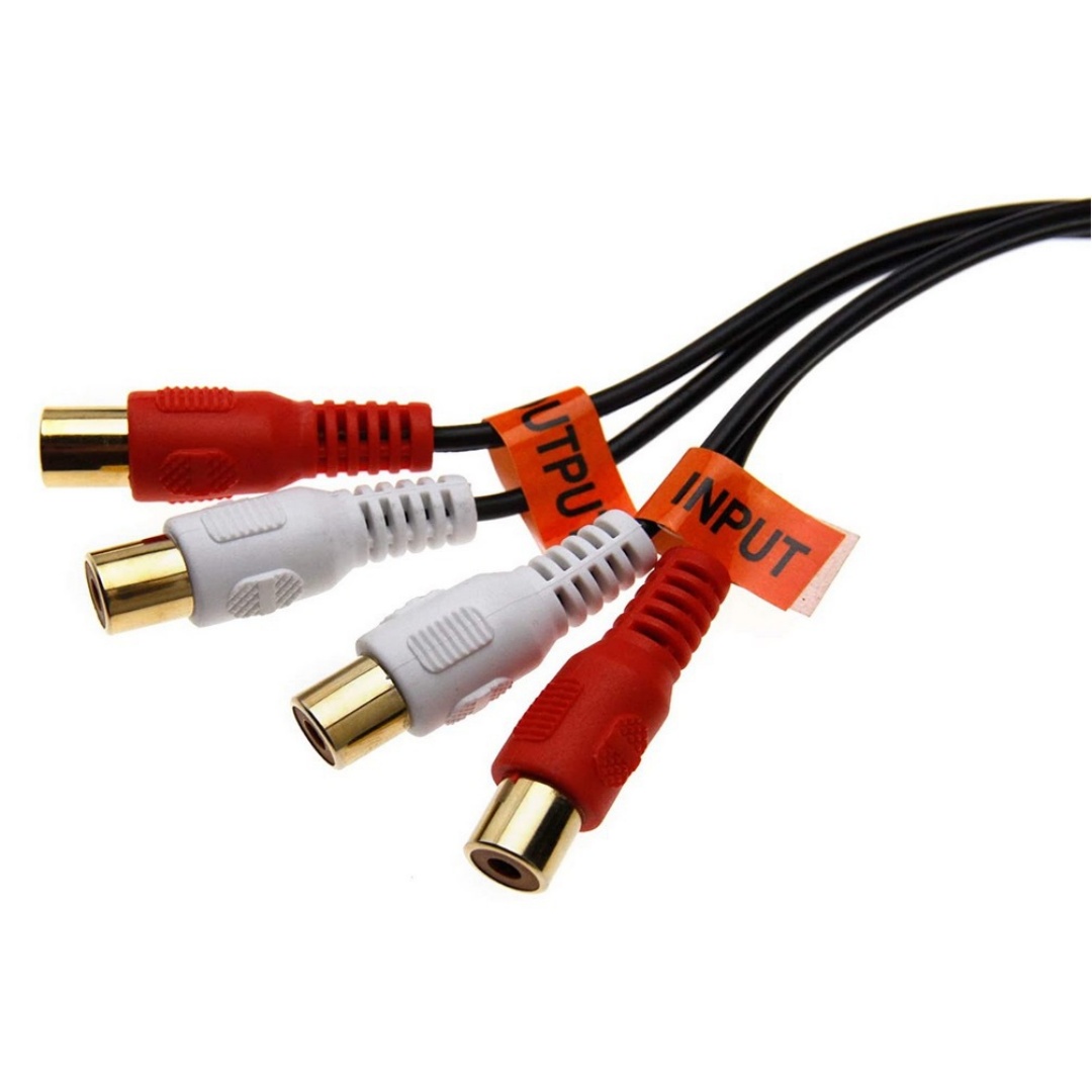 Car Amplifier Volume Adjustment Potentiometer, 2 RCA Male Female RCA Jack Input Output Car Audio Potentiometer photo 6