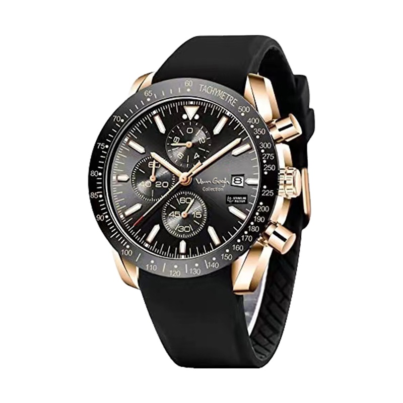 Van Gogh Starry Fantasy Series Men's Rubber Strap Watch photo 3