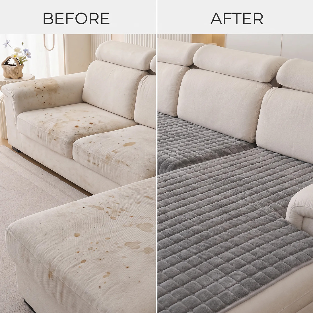 Paw Lounge Plush Pet Couch Cover, Thickened Ultra-Soft Non-Slip Sofa Protector photo 3