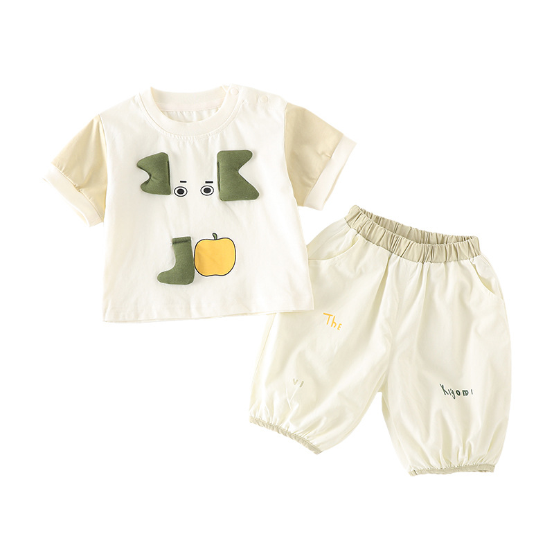Boys' Summer Outfit Cute 3D Elephant Design, Breathable And Lightweight For Outdoor Wear photo 5