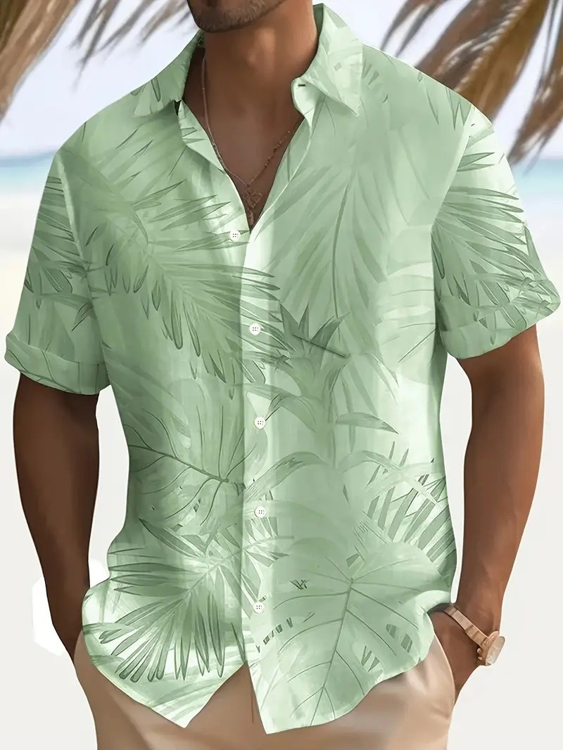 Men's Short-sleeve Printed Collar Shirt photo 3