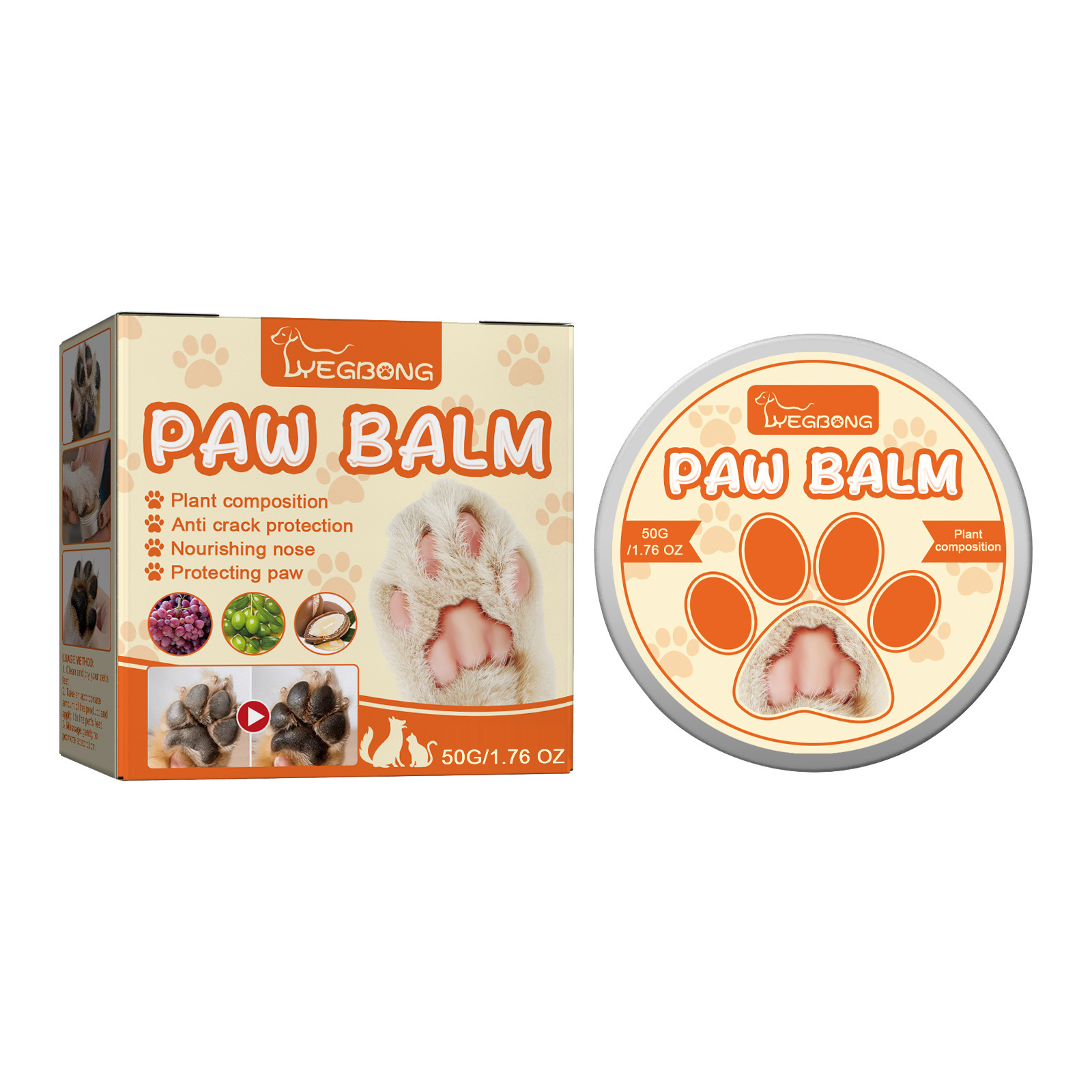 Anti-chapping, Moisturizing Pet Paw Balm photo 2