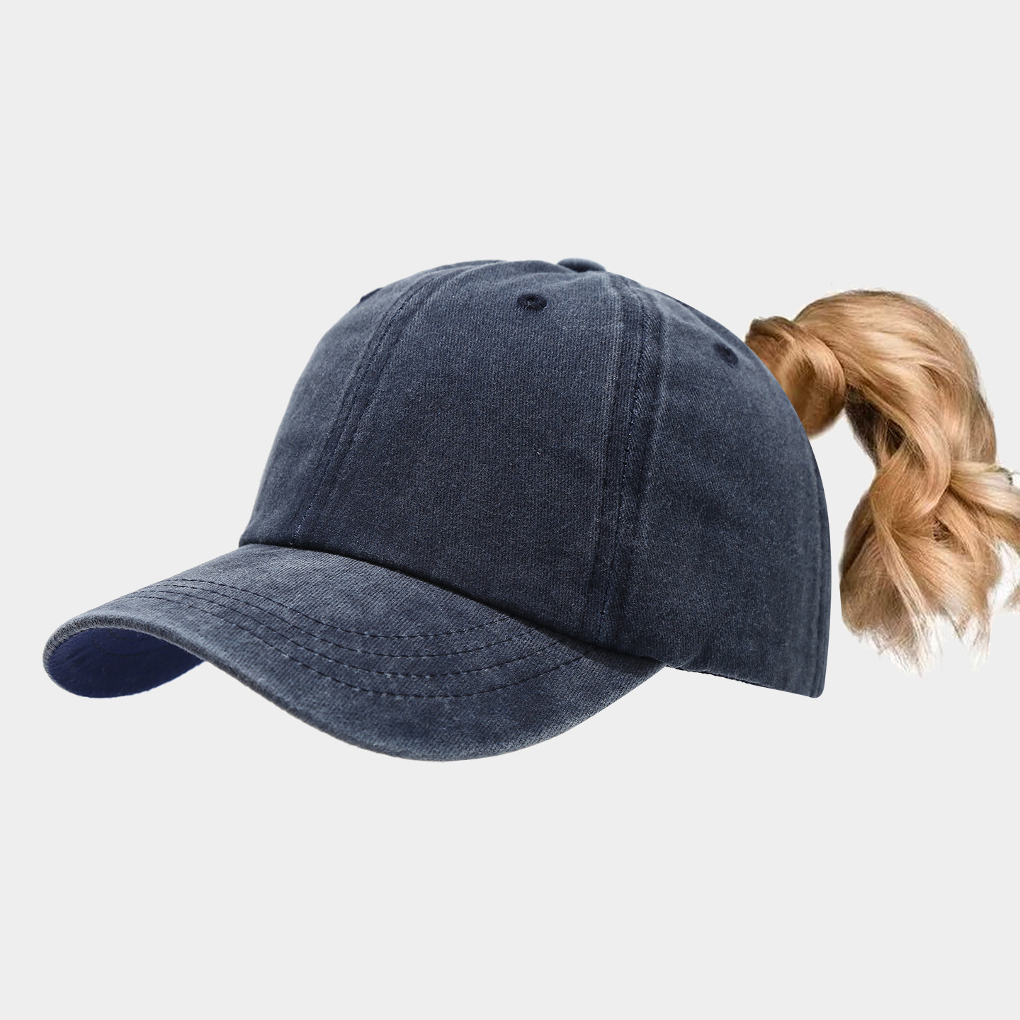 High Ponytail Outdoor Casual Sports Sun Hat photo 6