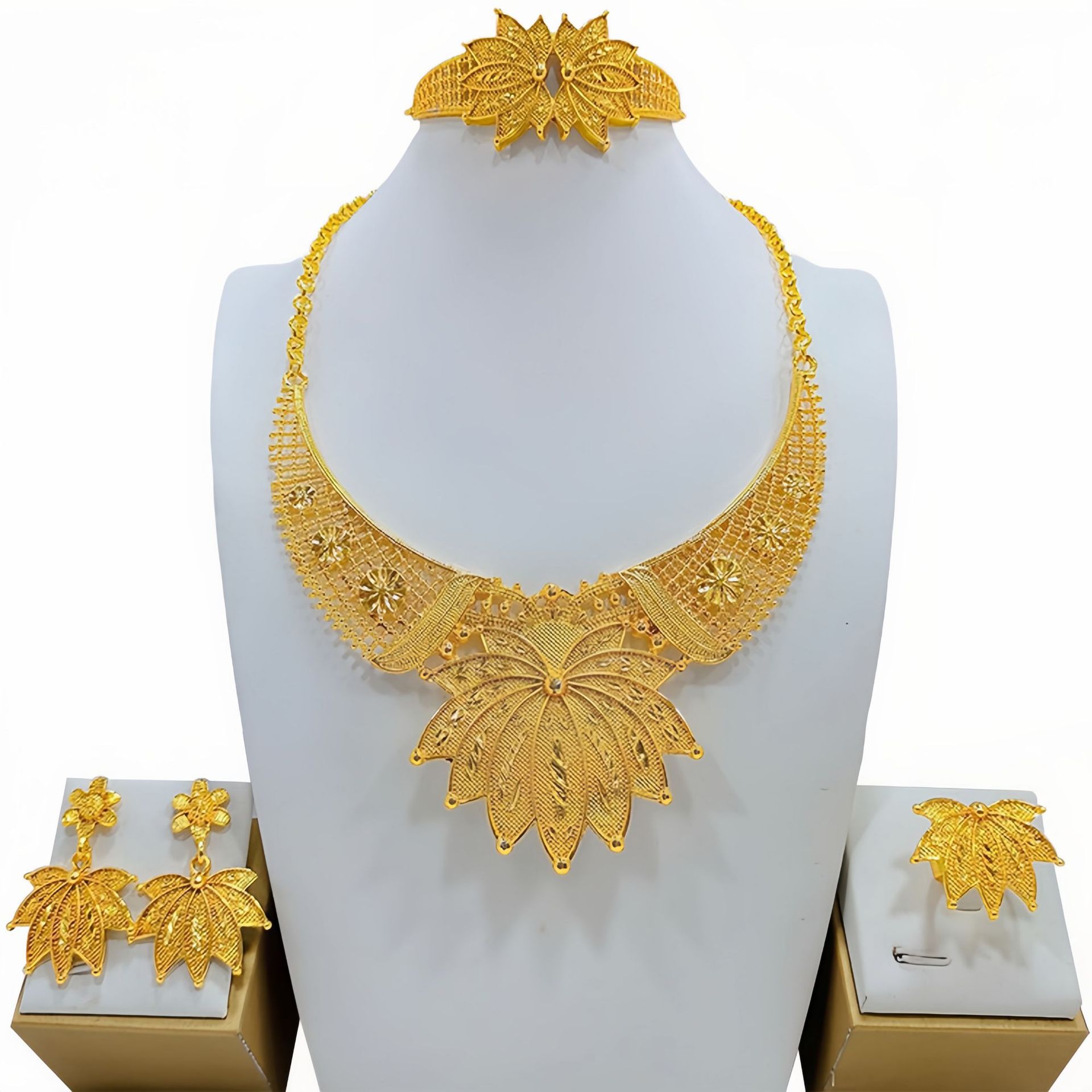 Women's Fashion All-match Jewelry Mirror Jewelry Suit photo 3