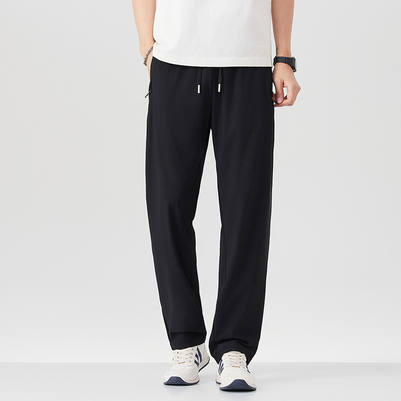 Ice Silk Men's Summer Thin Straight-leg Sweatpants photo 2