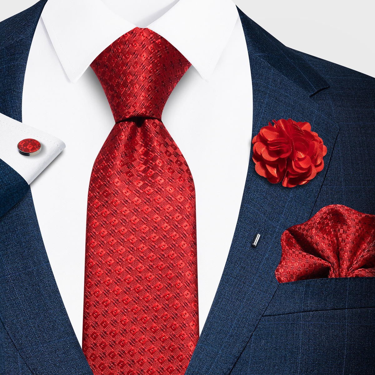 Tencel Jacquard Business Formal Necktie photo 8