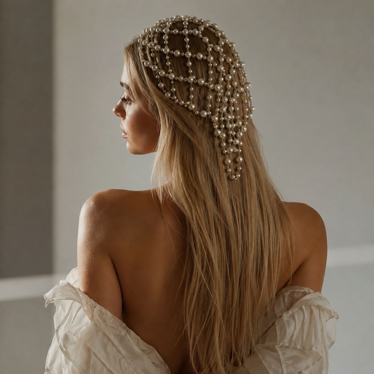 Lace Fairy Hair Chain Pearl HeadpieceAll-Match Accessory For Brides photo 8