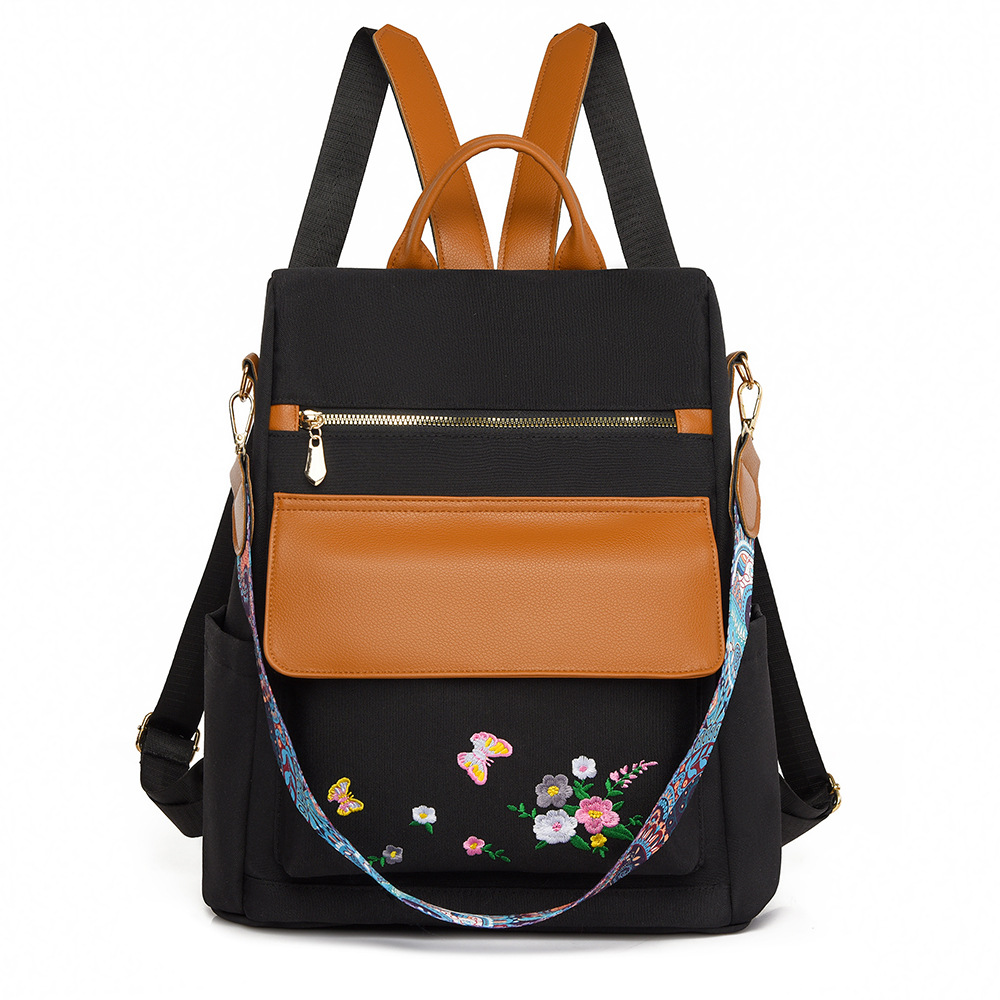 Embroidered Women's Anti-Theft Backpack photo 5