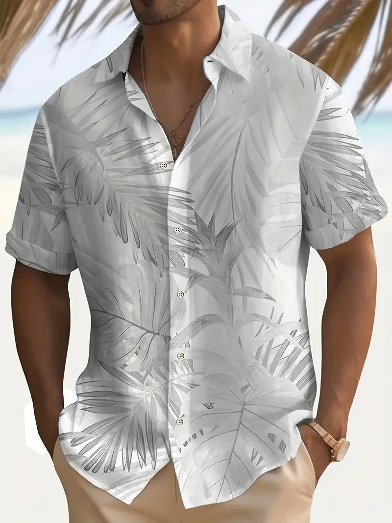 Men's Short-sleeve Printed Collar Shirt photo 2