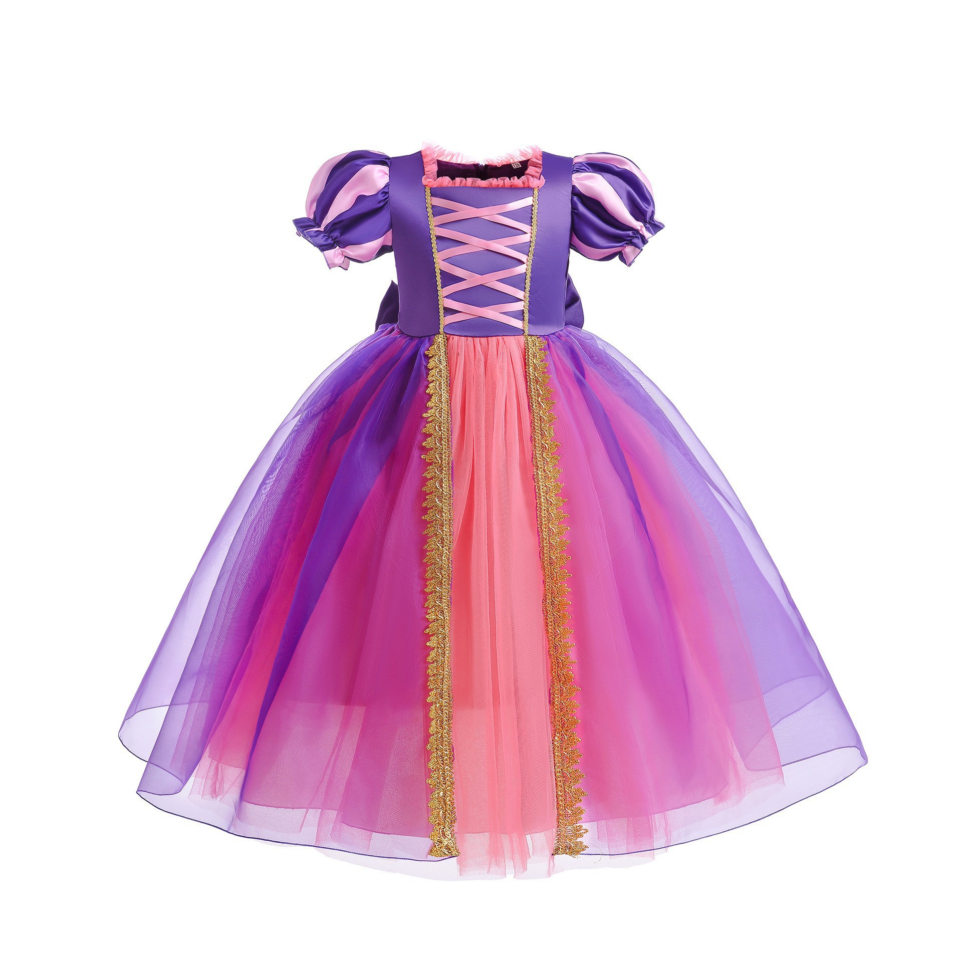 Little Girl's Purple Tulle Dress photo 2