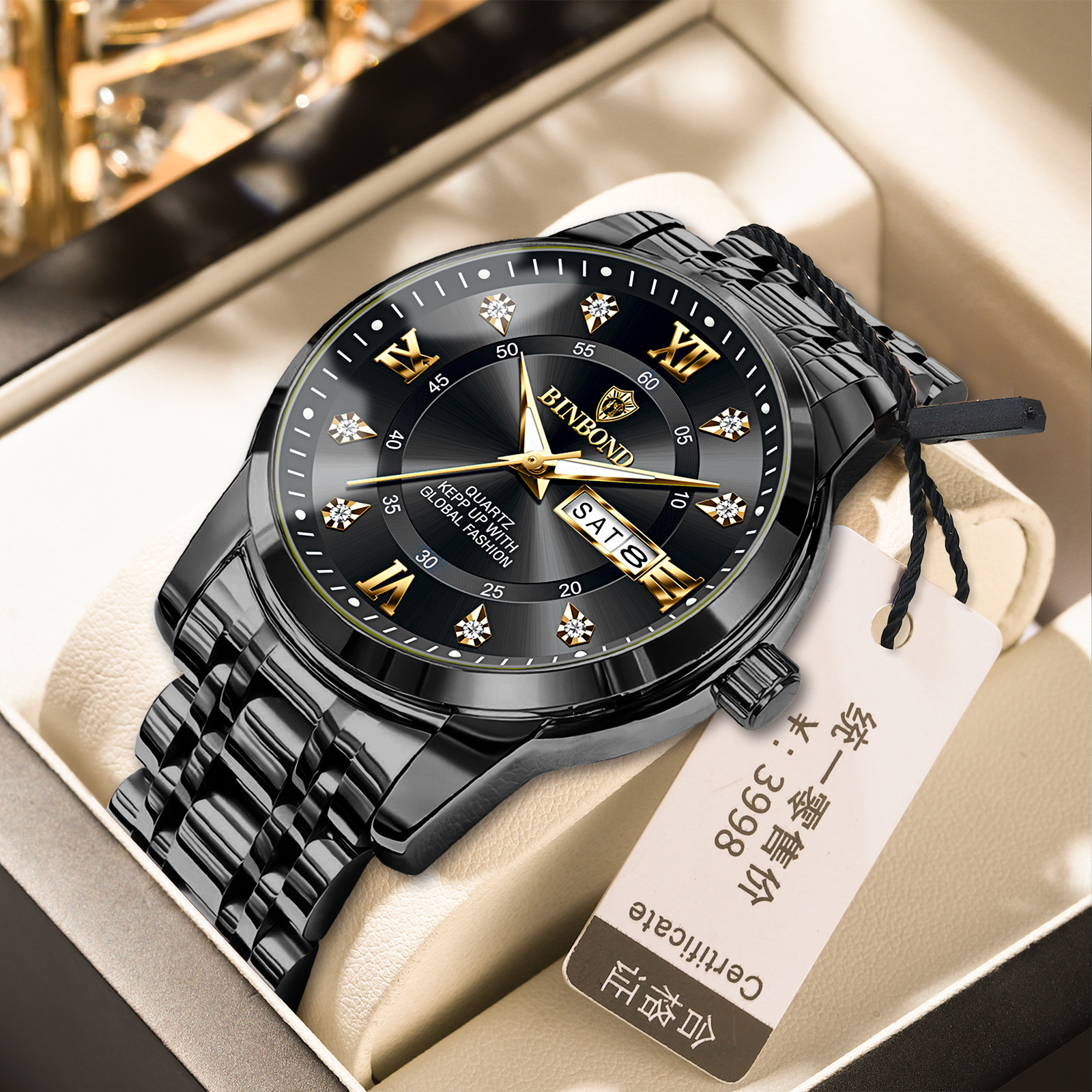 Binbang Business Light-Luxury Quartz Watch For Men photo 3