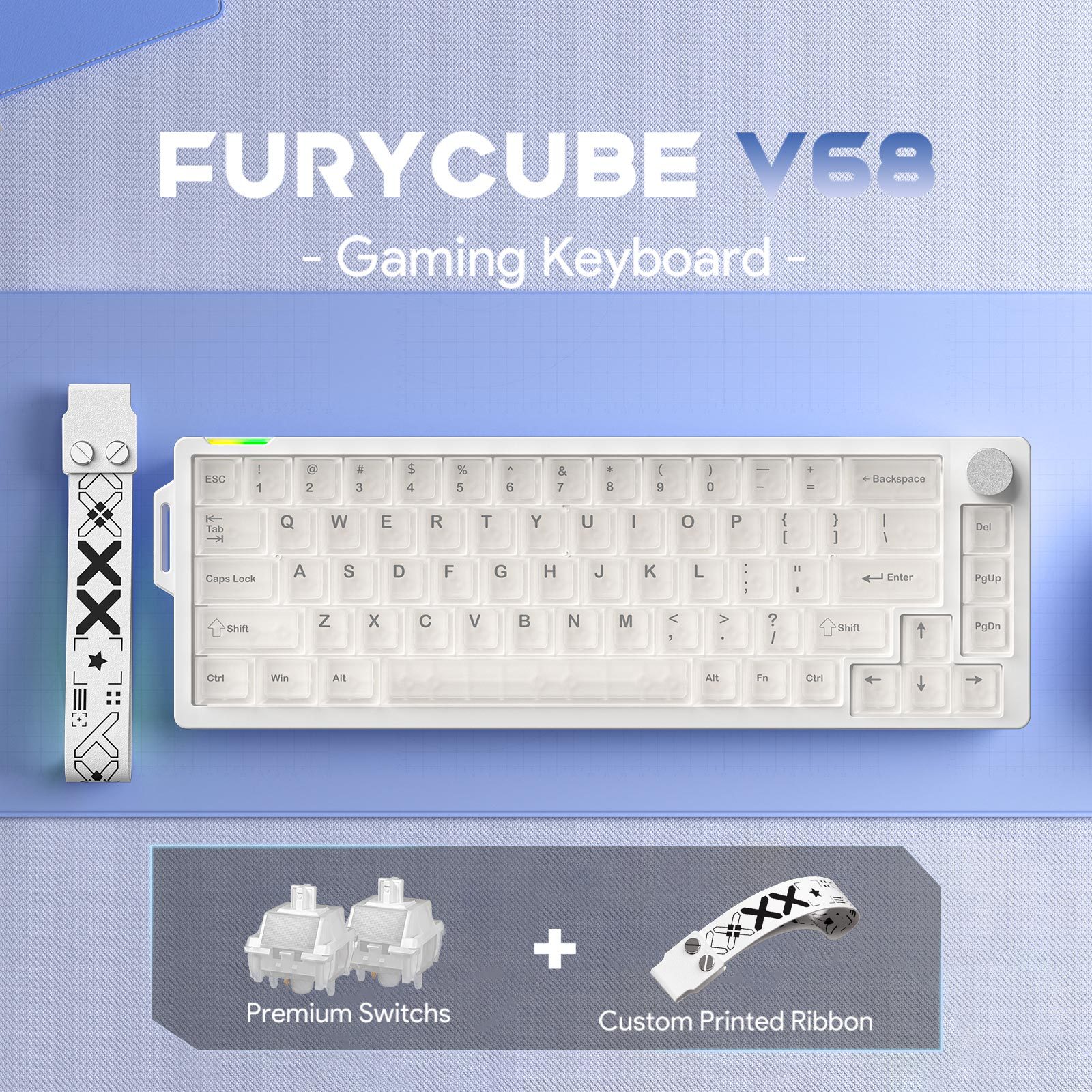 FURYCUBE V68 Wired Mechanical Keyboard photo 4