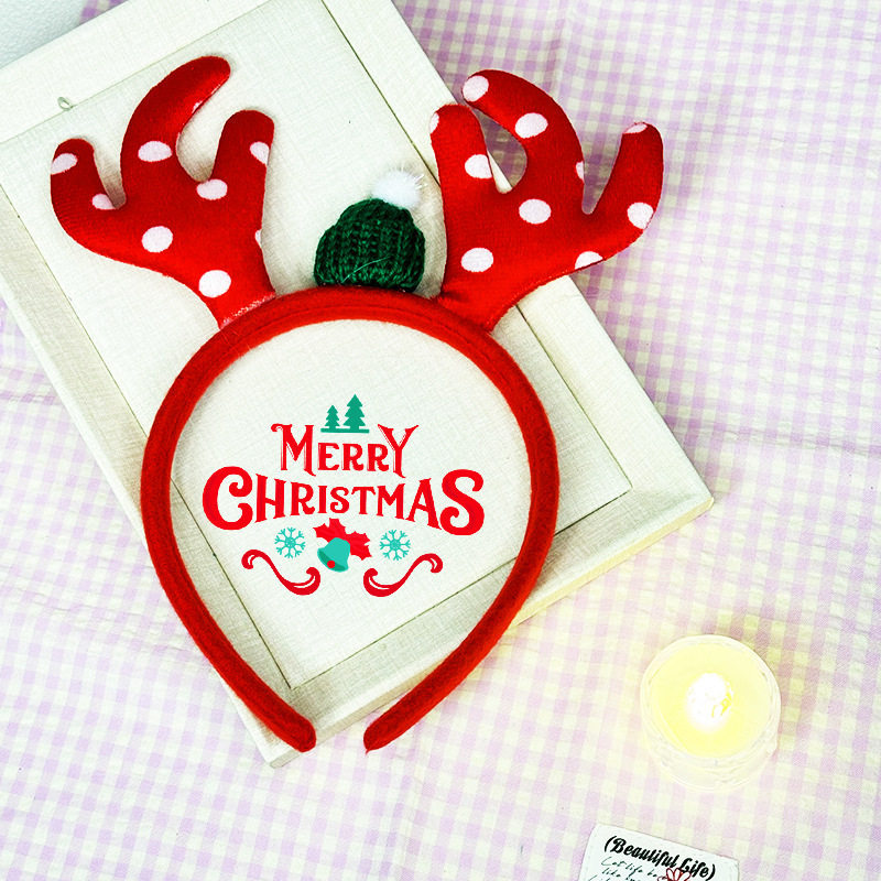 Christmas Tree Headband Women's Cute Bow Hair Accessory photo 7